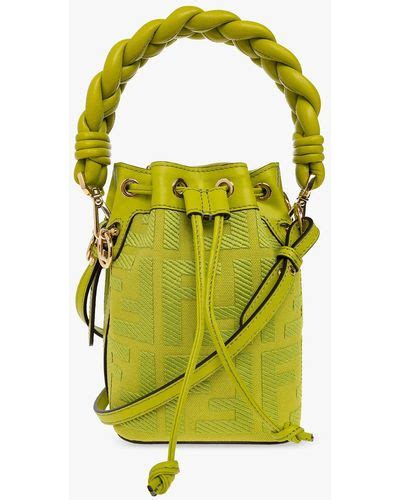 yellow fendi bucket bag